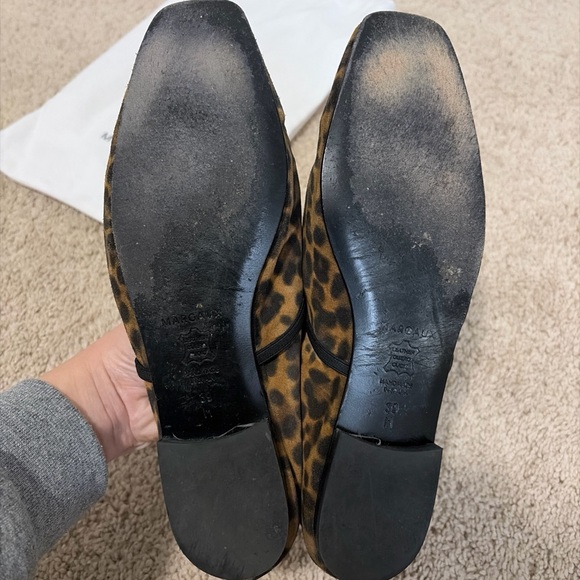 Margaux Leopard Animal Suede Leather Ballet Flats Phoebe Size EU 39 - Picture 7 of 11